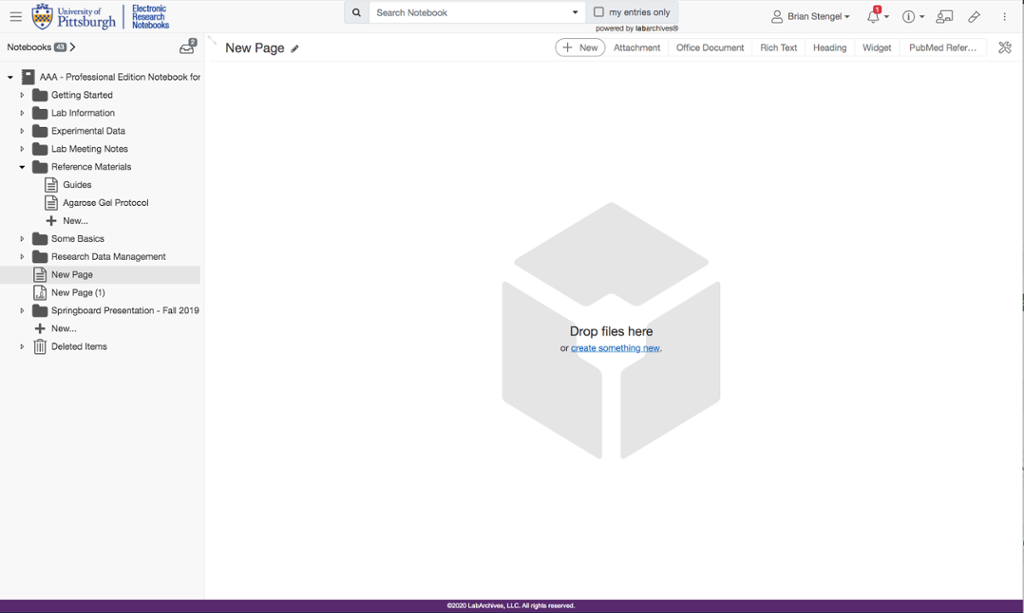 Electronic Research Notebooks (LabArchives) All Campuses myPitt